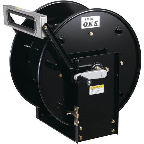 ■OKS 高圧ホースリール 耐圧20.5MPa 手動巻 固定据置き型(ホースなし)〔品番:HSP12SDS〕【8202486:0】[法人・事業所限定][外直送元][店頭受取不可]