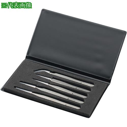 ■AS ピンセットキット NCセット (5本組入)〔品番:1669104〕【8209874:0】[送料別途見積り][掲外取寄][店頭受取不可]