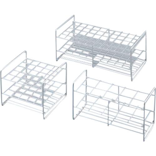 ■AS ステンレス試験管立10-25M〔品番:2950201〕【8213148:0】[送料別途見積り][掲外取寄][店頭受取不可]