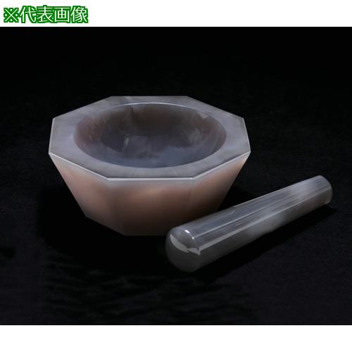 ■AS メノー乳鉢浅型100×120×30乳棒付〔品番:654614〕【8216163:0】[送料別途見積り][掲外取寄][店頭受取不可]