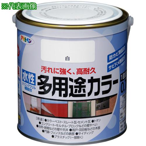 ■アサヒペン 水性多用途カラー 0.7L カーキー《6缶入》〔品番:460837〕【8248850×6:0】[送料別途見積り][店頭受取不可]