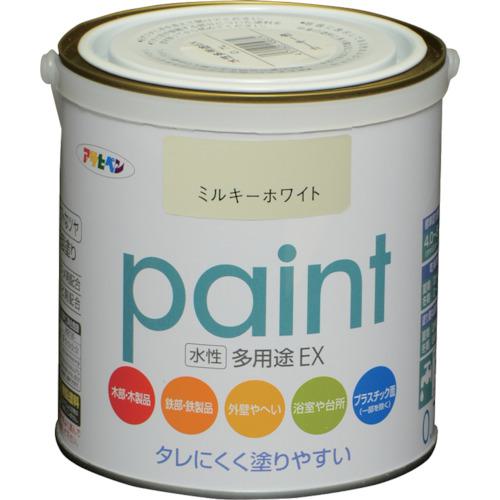 ■アサヒペン 水性多用途EX 0.7L ミルキーホワイト《6缶入》〔品番:459336〕【8248952×6:0】[送料別途見積り][店頭受取不可]