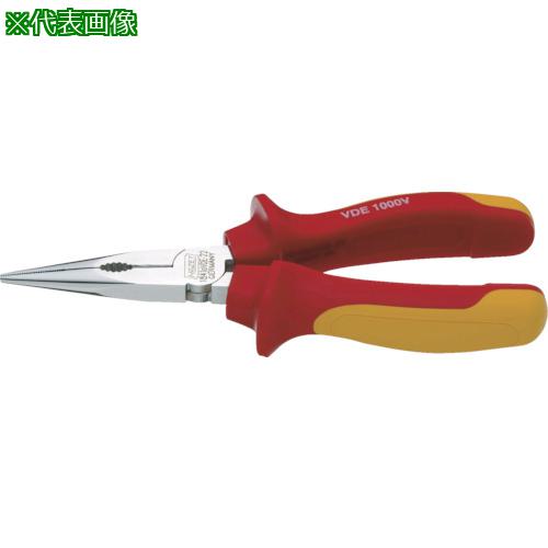 ■HAZET VDE絶縁ロングノーズプライヤー〔品番:1841AVDE22〕【8252567:0】[送料別途見積り][掲外取寄][店頭受取不可]