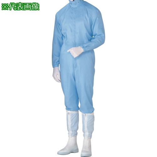 ■ミドリ安全 立体裁断構造超静電クリーンウェア ブルー 5L〔品番:C1515B5L〕【8258949:0】[送料別途見積り][掲外取寄][店頭受取不可]