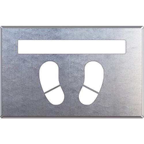 ■ユニット 吹付け用プレート ライン/足型〔品番:81933A〕【8263794:0】[店頭受取不可]