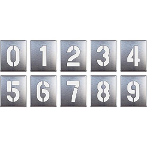 ■ユニット 吹付け用プレート 0~9(10枚1組)〔品番:81935A〕【8263795:0】[店頭受取不可]
