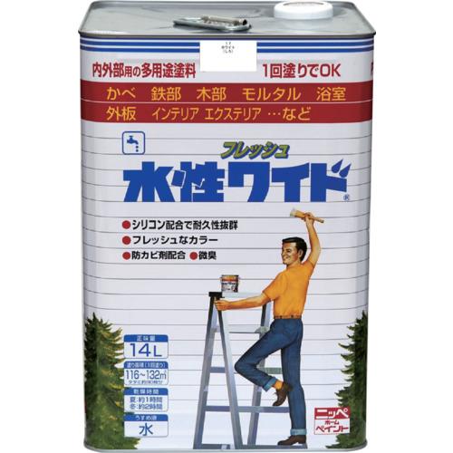 ■ニッぺ 水性フレッシュワイド 14L ホワイト HTA103-14〔品番:4976124024351〕【8279417:0】[店頭受取不可]｜ホームセンターバロー　店