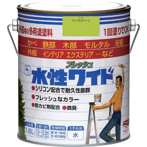 ■ニッぺ 水性フレッシュワイド 1.6L アップルグリーン HTA157-1.6〔品番:4976124029721〕【8279546:0】[店頭受取不可]