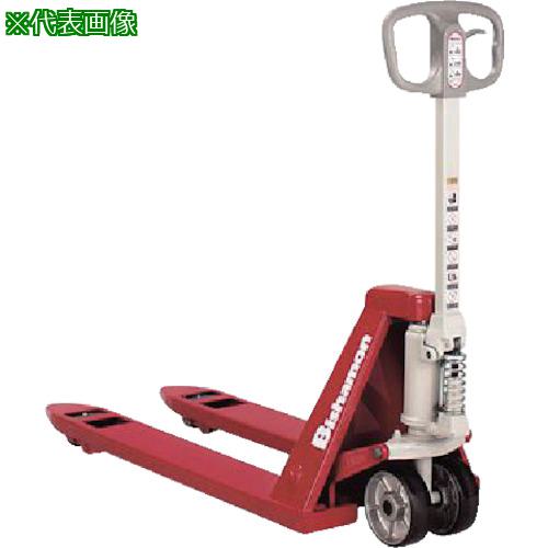 ■Bishamon ハンドパレットトラック 低床式 均等荷重1500kg フォーク長さ980mm〔品番:BM15GL65〕【8279624:0】[送料別途見積り][法人・事業所限定][外直送][店頭受取不可]｜ホームセンターバロー　店