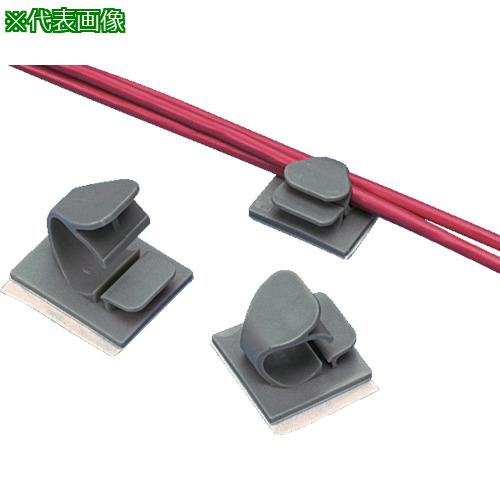 ■PANDUIT コードクリップ 粘着テープ付き テレホングレー (50個入)〔品番:LWC50AL14〕【8281549:0】[店頭受取不可]