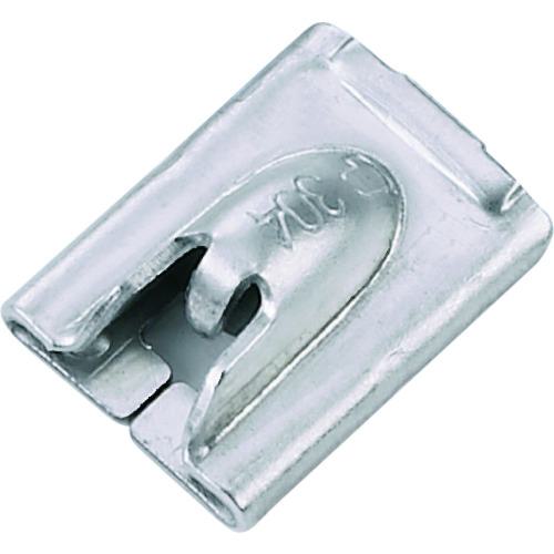 ■PANDUIT MLTタイプ 長尺ステンレススチールバンド ヘビータイプ用ヘッド SUS316 幅:7.9mm用 100個入り MTHH-C316〔品番:MTHHC316〕【8281564:0】[送料別途見積り][法人・事業所限定][店頭受取不可]