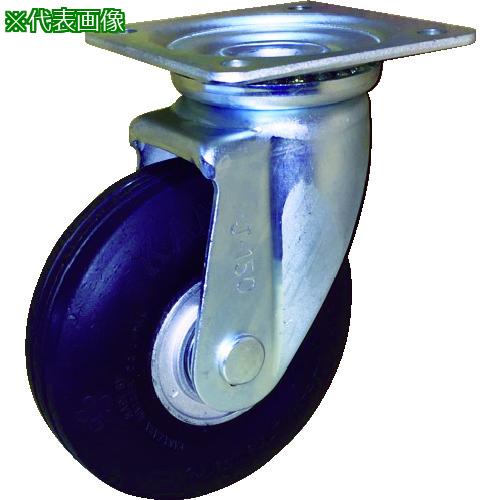 ■カナツー ゼロプレッシャータイヤ 自在金具付 荷重156.9〔品番:ZPO10X2.75MSBK〕【8287528:0】[店頭受取不可]