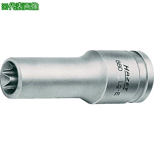 ■HAZET ロングE型トルックスソケット(差込角9.5mm)〔品番:880LGE12〕【8288538:0】[送料別途見積り][掲外取寄][店頭受取不可]