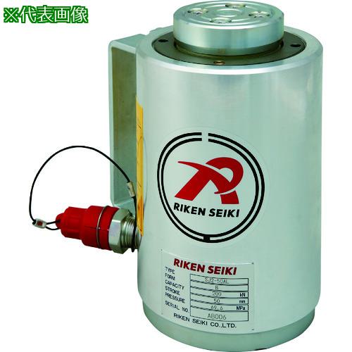 ■RIKEN ポンプ式油圧ジャッキ アルミ軽量油圧シリンダ(単動式) 揚力200kN ストローク50mm〔品番:SJ250ALVC〕【8353476:0】[送料別途見積り][法人・事業所限定][直送][店頭受取不可]｜ホームセンターバロー　店