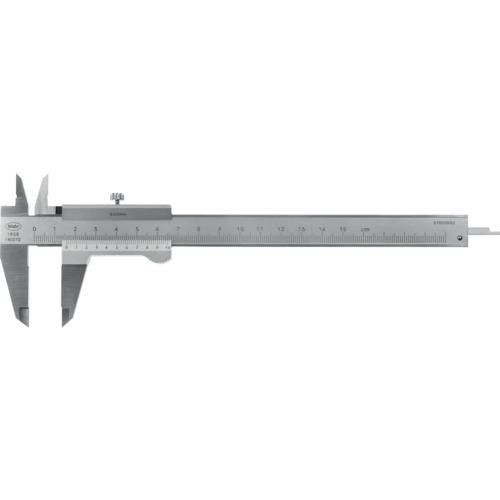 ■マール 標準ノギス バーニヤ ノギス 16GN 測定範囲0~150mm 最小表示0.02mm(4100650)〔品番:16GN150〕【8353817:0】[店頭受取不可]