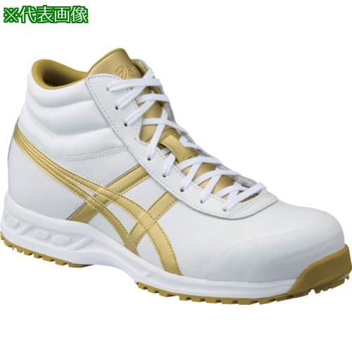 ■ASICS ウィンジョブ 71S ホワイト×ゴールド 29.0cm〔品番:FFR71S.019429.0〕【8354578:0】[店頭受取不可]