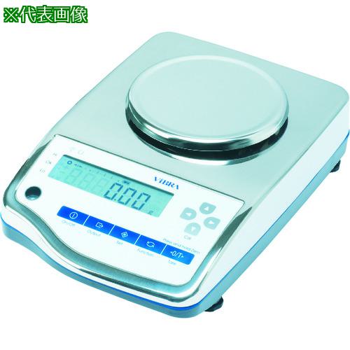 ■VIBRA 高精度電子天びん 防塵防水型 (校正用分銅内蔵タイプ) 丸皿 ひょう量0.32〔品番:CJR620〕【8354775:0】[法人・事業所限定][直送元][店頭受取不可]