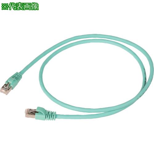 ■コーニング 【売切廃番】 Cat6A STPパッチコード10m 青緑〔品番:VOL6ASFLL10TL〕【8354828:0】[店頭受取不可]