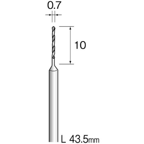 ■Minimo ハイスピードスチールドリル φ0.7 (10本入)〔品番:KA1113〕【8373708:0】[送料別途見積り][掲外取寄][店頭受取不可]