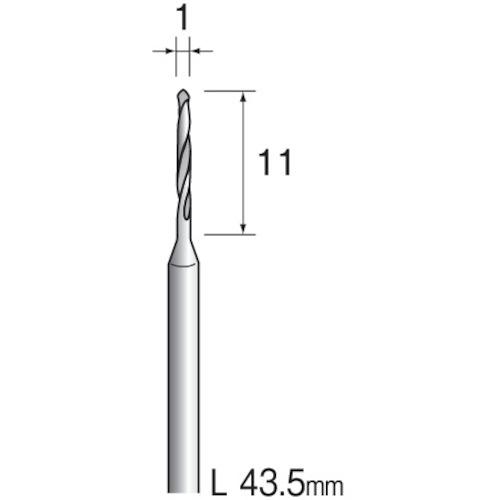 ■Minimo ハイスピードスチールドリル φ1 (10本入)〔品番:KA1116〕【8373711:0】[送料別途見積り][掲外取寄][店頭受取不可]