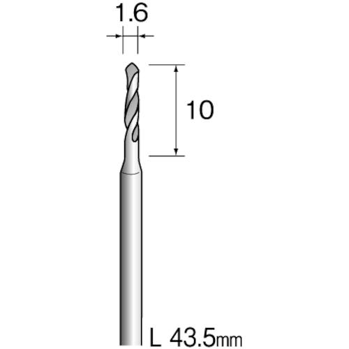 ■Minimo ハイスピードスチールドリル φ1.6 (10本入)〔品番:KA1122〕【8373717:0】[送料別途見積り][掲外取寄][店頭受取不可]