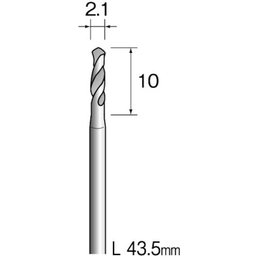 ■Minimo ハイスピードスチールドリル φ2.1 (10本入)〔品番:KA1127〕【8373722:0】[送料別途見積り][掲外取寄][店頭受取不可]｜ホームセンターバロー　店
