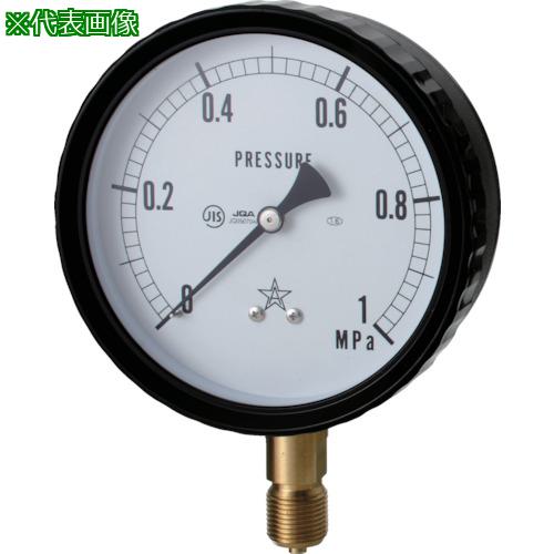 ■右下 密閉形圧力計〔品番:W4112410.4MPA〕【8383635:0】[店頭受取不可]