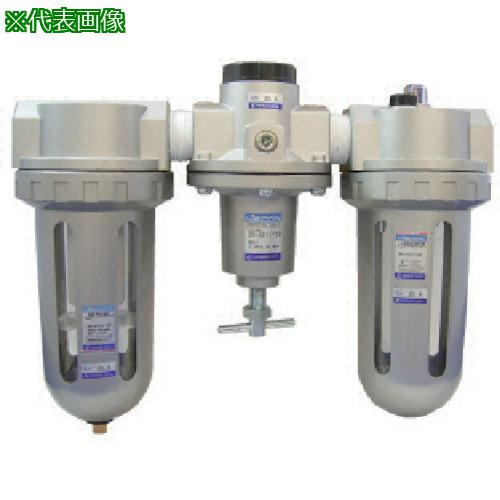 ■日本精器 FRLユニット 20A オートドレン付〔品番:BN2501DM20〕【8387307:0】[送料別途見積り][掲外取寄][店頭受取不可]
