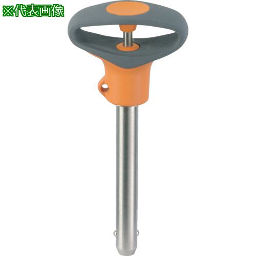 ■HALDER ボールロックピン セルフロッキング 可塑性グリップ付 ピン径10 ワーク最大厚60〔品番:22370.0752〕【8488568:0】[送料別途見積り][法人・事業所限定][掲外取寄][店頭受取不可]