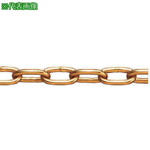 ■水本 ステンレス 高級ミニチェーン ゴールド15m 線径2mm〔品番:2AG〕【8490217:0】[送料別途見積り][掲外取寄][店頭受取不可]