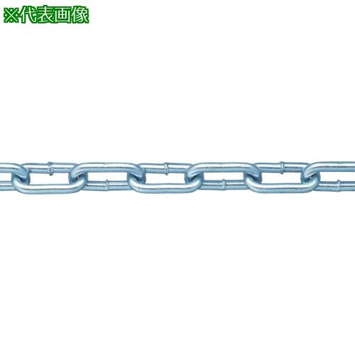 ■ニッサチェイン 鉄ユニクロ溶接リンクチェイン 5.5mm×30m〔品番:IW55UC〕【8490387:0】[店頭受取不可]
