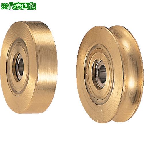 ■ヨコヅナ 440Cベアリング入 真鍮車 車のみ 75mm 丸〔品番:2116〕【8495834:0】[送料別途見積り][法人・事業所限定][外直送][店頭受取不可]｜ホームセンターバロー　店
