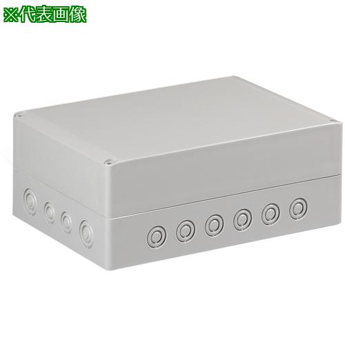 ■タカチ ノックアウト付防水・防塵ボックス ホワイトグレー 175×250×100〔品番:SPCM182510G〕【8503317:0】[法人・事業所限定][外直送元][店頭受取不可]