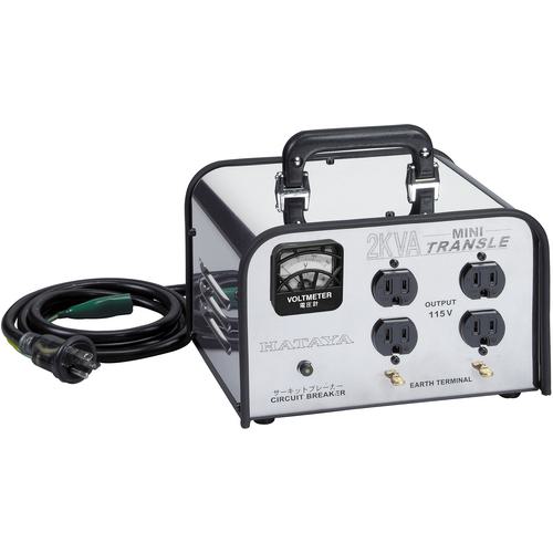 ■ハタヤ ミニトランスル 昇圧型 2.0kVA〔品番:HV02C〕【8513644:0】[送料別途見積り][店頭受取不可]｜ホームセンターバロー　店