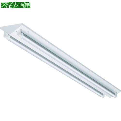■IRIS 265822 電源内蔵ランプ用器具 逆富士型 2灯 40形 片側給電〔品番:IRLDFL42FJK〕【8514634:0】[店頭受取不可]