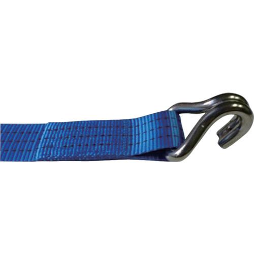 ■TESAC ラッシングベルト ベルト荷締機ラチェットバックル式両端ナローフック付〔品番:T30KAS010AS050A〕【8518337:0】[送料別途見積り][法人・事業所限定][掲外取寄][店頭受取不可]