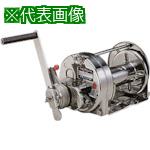 ■MAXPULL ステンレスラチェット式手動ウインチ(バフ研磨・防滴ブレーキ式)〔品番:RSB10SIC〕【8519779:0】[送料別途見積り][法人・事業所限定][外直送][店頭受取不可]