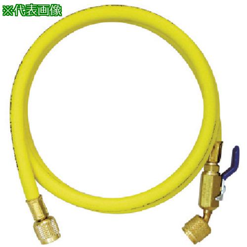 ■Asada R410A用チャージングホースプラス2 ボールバルブ付 244cm 黄〔品番:Y29008〕【8521156:0】[送料別途見積り][掲外取寄][店頭受取不可]｜ホームセンターバロー　店