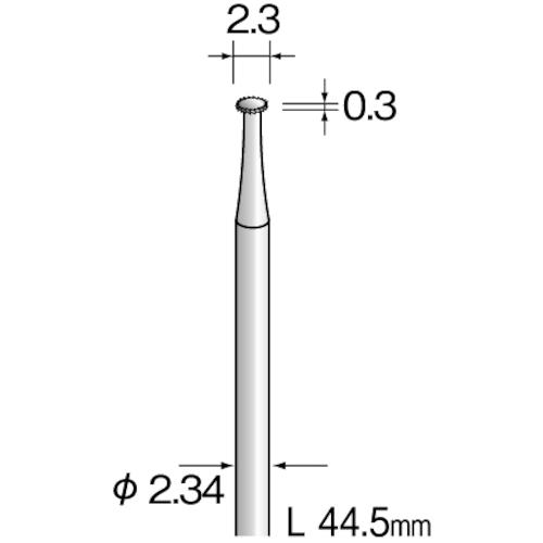 ■Minimo スチールカッター ストレートカット Φ2.3 (10本入)〔品番:BS1071〕【8527491:0】[送料別途見積り][掲外取寄][店頭受取不可]