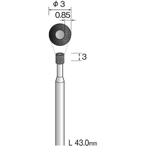 ■Minimo ビトリファイドCBNバー#170 Φ3〔品番:JA2204〕【8527855:0】[送料別途見積り][掲外取寄][店頭受取不可]
