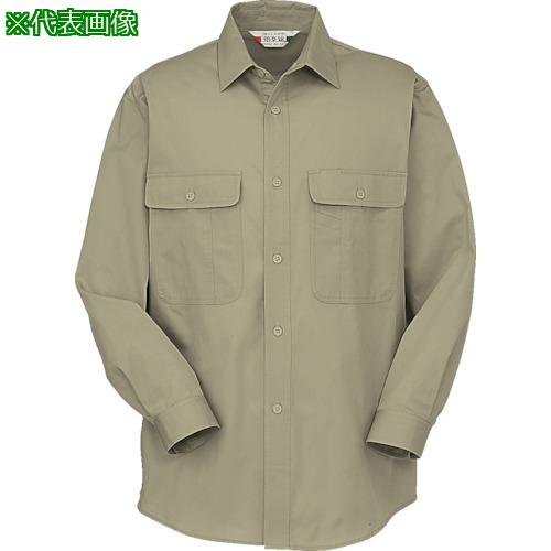 ■コーコス 長袖シャツ508 4 マスタードL〔品番:5084L〕【8539018:0】[送料別途見積り][掲外取寄][店頭受取不可]
