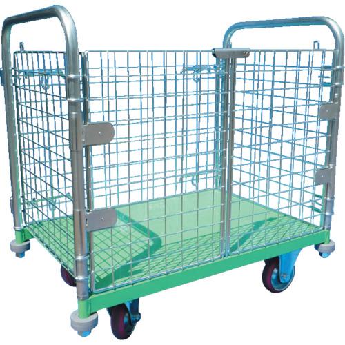 ■カンベ メッシュパックロール観音扉1段タイプ 四方囲い〔品番:K629B〕【8550508:0】[送料別途見積り][法人・事業所限定][直送][店頭受取不可]
