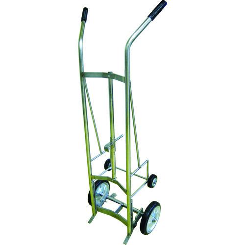 ■カンベ ステンレス製ドラム缶運搬車〔品番:SUS187B〕【8550528:0】[送料別途見積り][法人・事業所限定][直送][店頭受取不可]