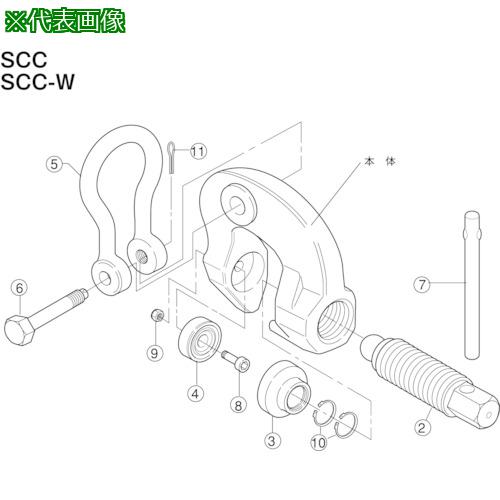 ■スーパー スクリューカムクランプ(SCC)用スクリュー〔品番:SCR1.5〕【8550738:0】[店頭受取不可]