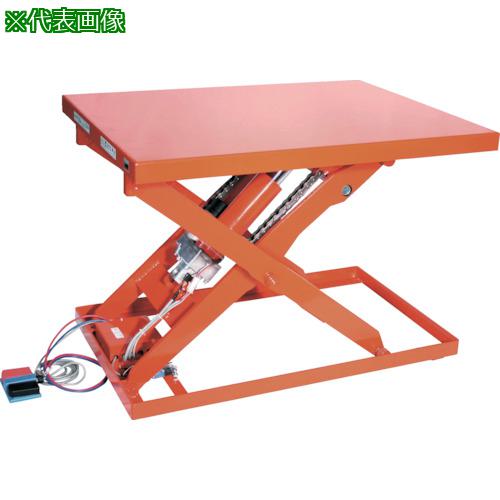 ■TRUSCO テーブルリフト500kg 電動Bねじ式 DC24Vバッテリー専用 800×1200〔品番:HDLL50812VD2〕【8553374:0】[送料別途見積り][法人・事業所限定][直送][店頭受取不可]