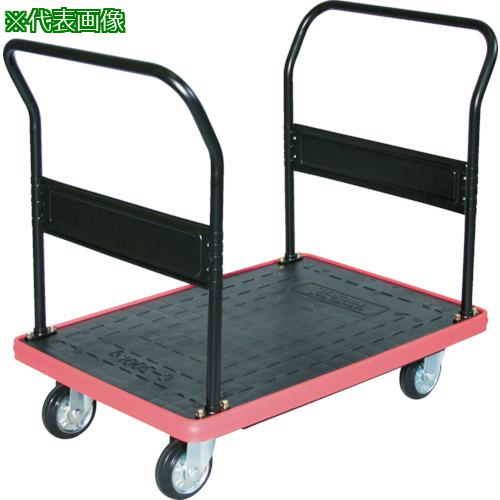 ■TRUSCO MKP樹脂製台車 両袖ハンドル 716×436〔品番:MKP153〕【8555495:0】[法人・事業所限定][直送元][店頭受取不可]