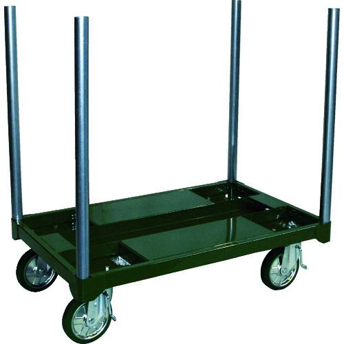 ■TRUSCO 長尺用台車 1207X767XH1220 単管4本付〔品番:ALC10712〕【8555561:0】[送料別途見積り][法人・事業所限定][直送][店頭受取不可]