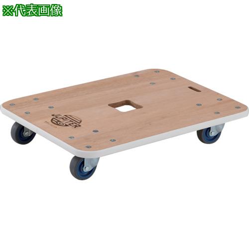■TRUSCO 木製平台車 ジュピター 450X450 φ75 200kg〔品番:JUP4545200〕【8555564:0】[店頭受取不可]