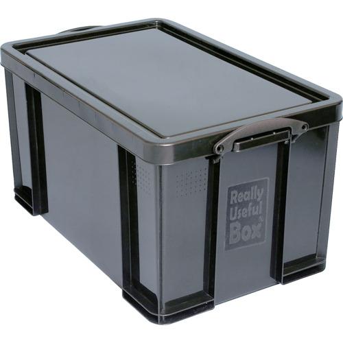 ■RUP コンテナ Really Useful Box 64L ブラック〔品番:64BLK〕【8562757:0】[店頭受取不可]