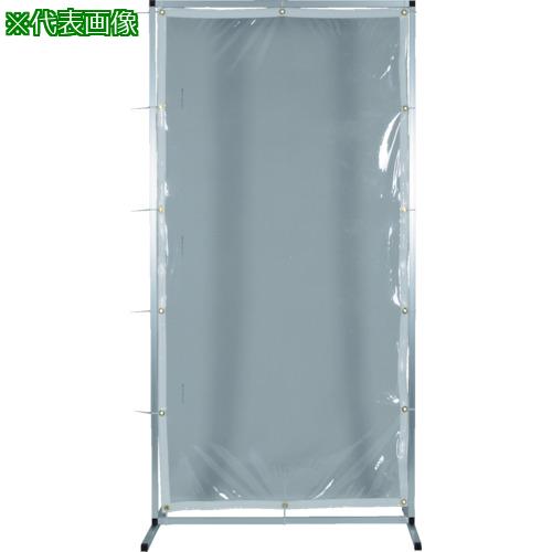■TRUSCO アルミ製衝立 透明防炎タイプ W1000XH1500〔品番:AF1015TM〕【8563520:0】[直送DS][店頭受取不可]｜ホームセンターバロー　店
